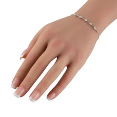 Bracciale con diamanti in oro bianco 14K 0,25ct