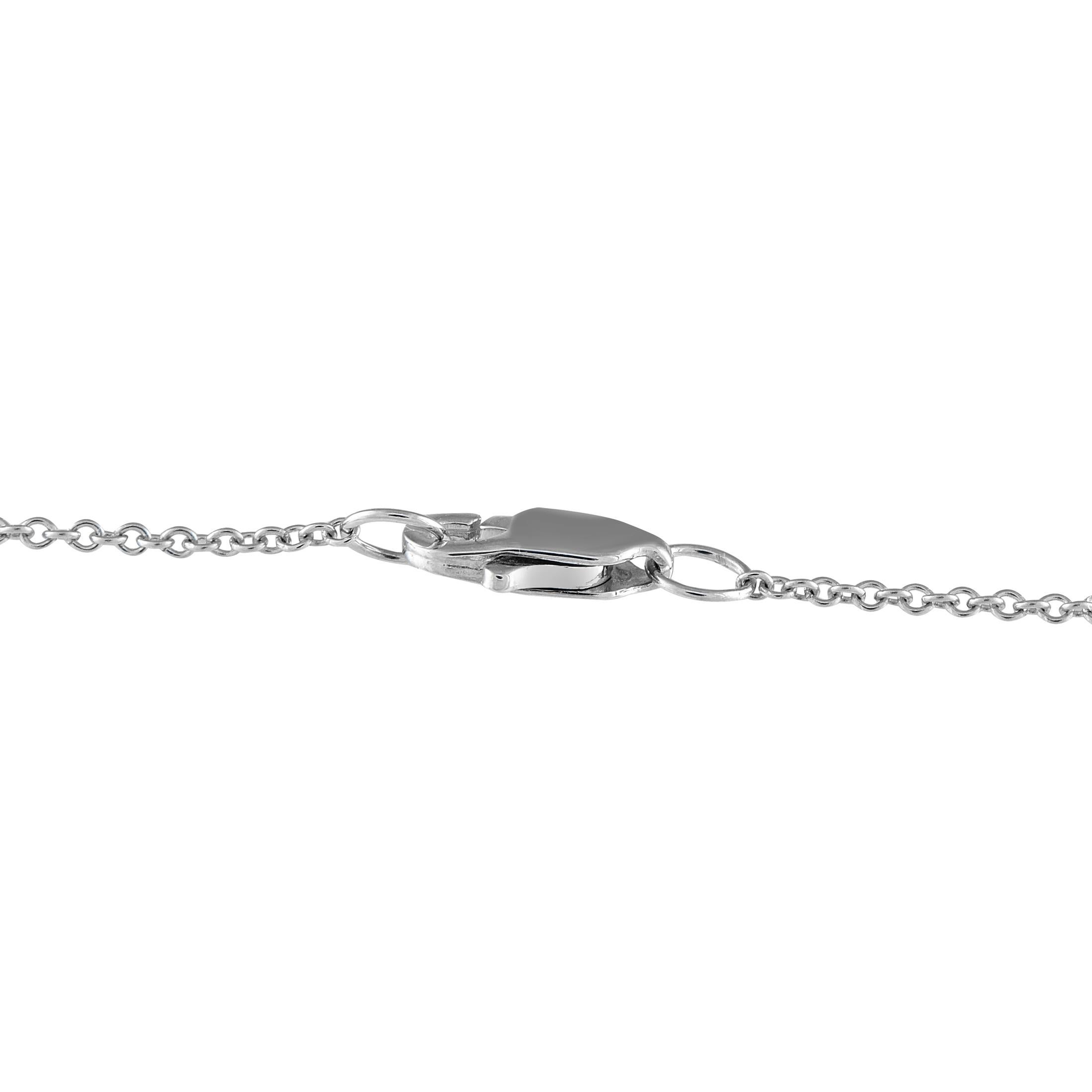 Round Cut 14K White Gold 0.25ct Diamond Bracelet For Sale
