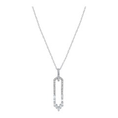 14K White Gold 0.25ct Diamond Necklace PN16750