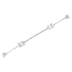 14K White Gold 0.25ct Diamond Station Bracelet 14K White Gold 0.25ct Diamond Station Bracelet