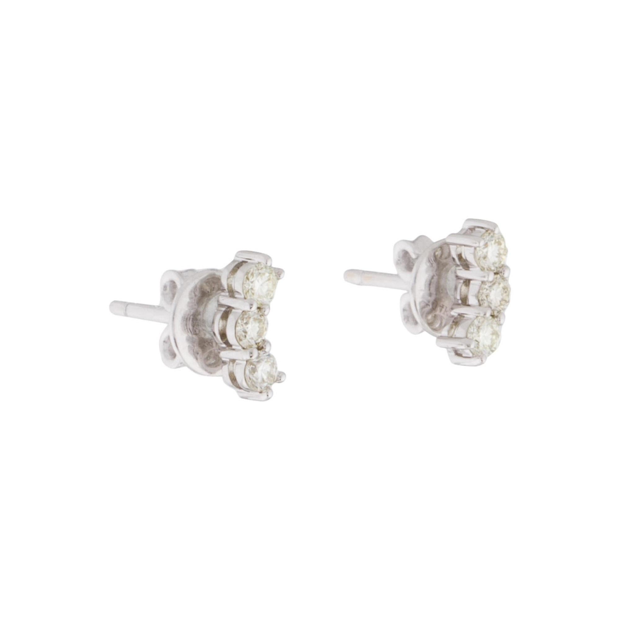 Let Stunning Sparkle Diamonds adorn your lobes!
Crafted of 14K Gold, these small and dainty Stud Earrings featuring approximately 0.30cts of White Round Natural Diamonds are a great look for everyday! Each Stud measures 1/4 of an inch. 
-14K 