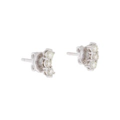 14 Karat White Gold 0.30 Carat Diamond Earrings