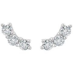 14 Karat White Gold 0.30 Carat Diamond Earrings