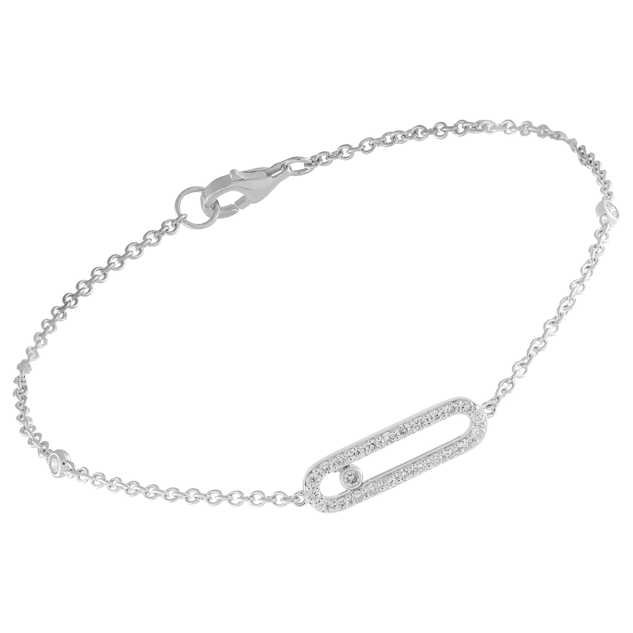 14K White Gold 0.30ct Diamond Bracelet BR10615-W