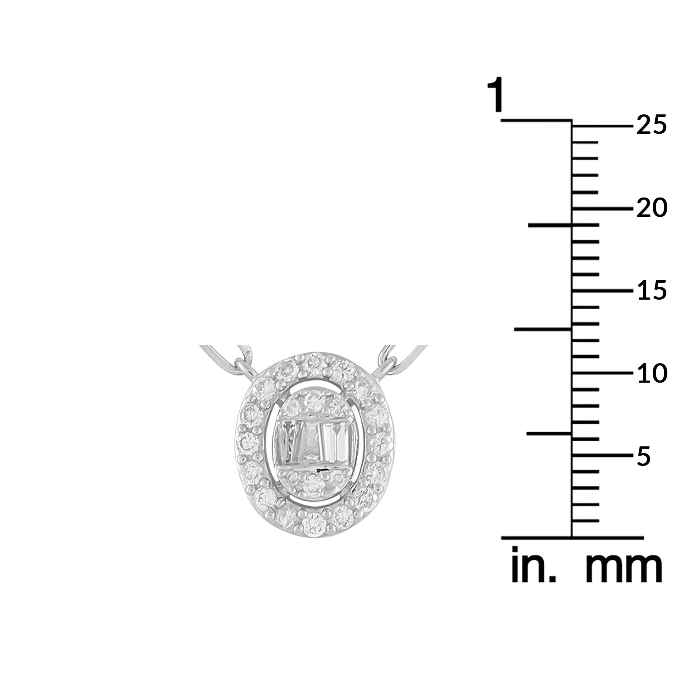 14K White Gold 0.30ct Diamond Pendant Necklace PN16736-W In condizioni Nuovo in vendita a Southampton, PA