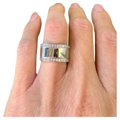 Oro Blanco 14k 0.35 Quilates Total Diamante Anillo