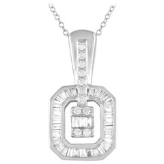 14K White Gold 0.35ct Diamond Pendant Necklace 14K White Gold 0.35ct Diamond Pendant Necklace