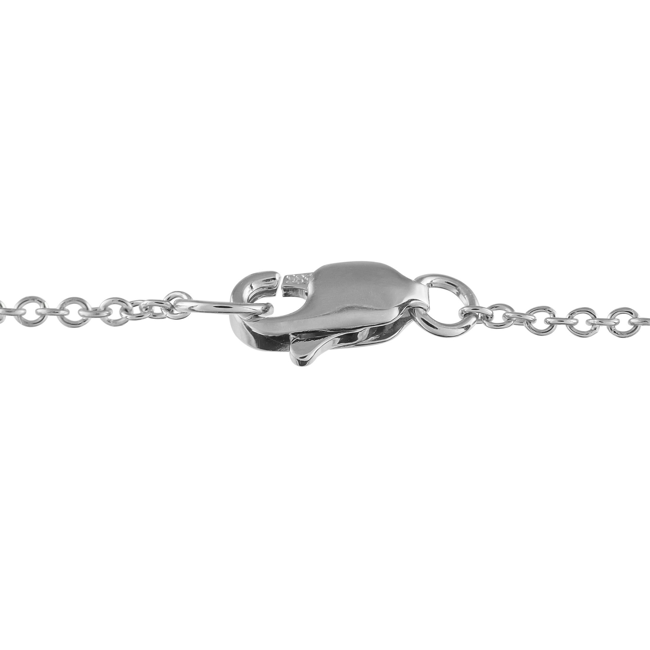 Round Cut 14K White Gold 0.35ct Diamond Star of David Pendant Necklace For Sale