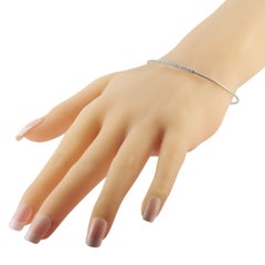 14K White Gold 0.37ct Diamond Bracelet MF03-111925