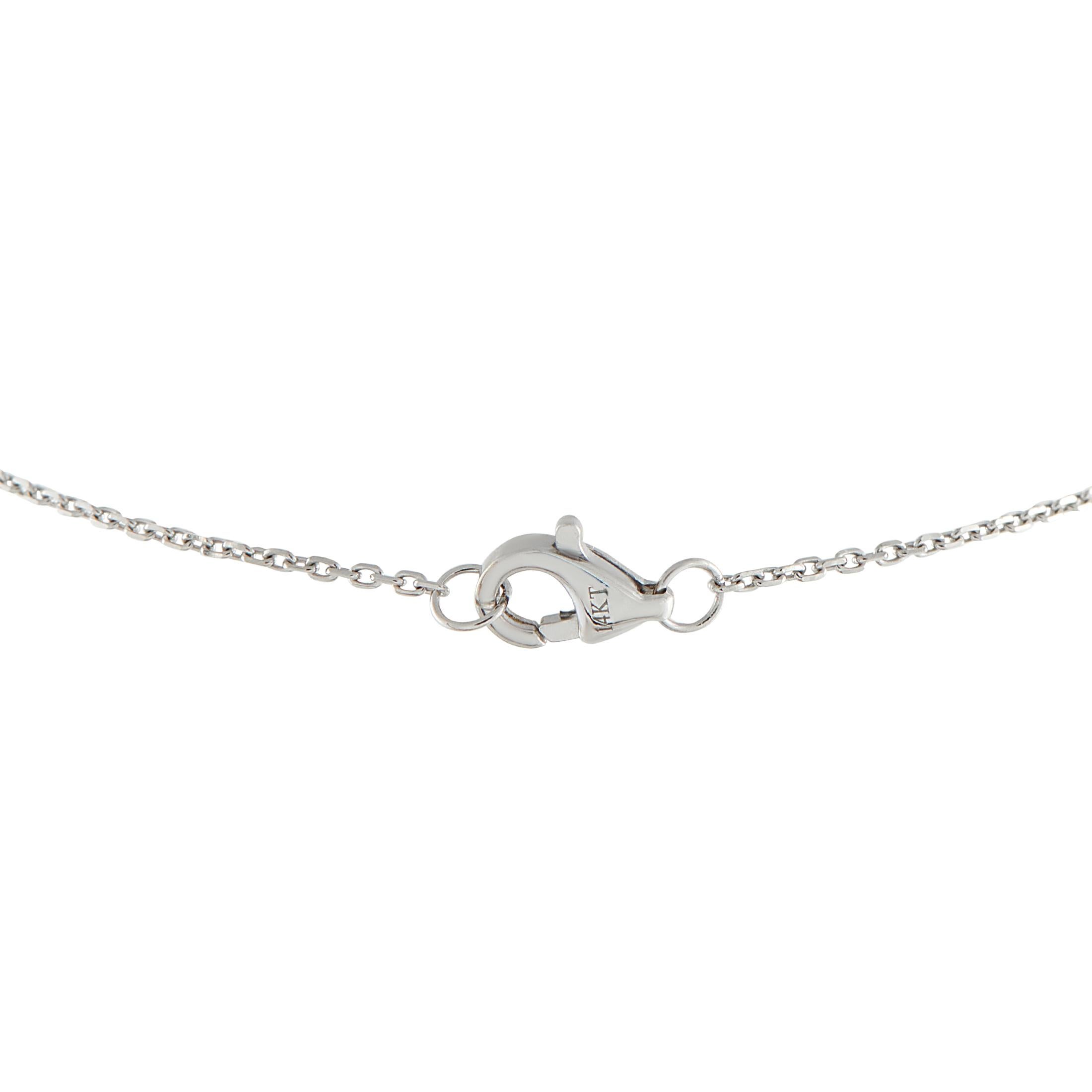 Taille ronde 14K White Gold 0.40ct Diamond Bracelet BR10377-W en vente