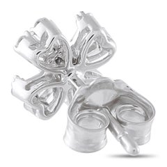 14K White Gold 0.40ct Diamond Four Petal Stud Earrings ER29991-W