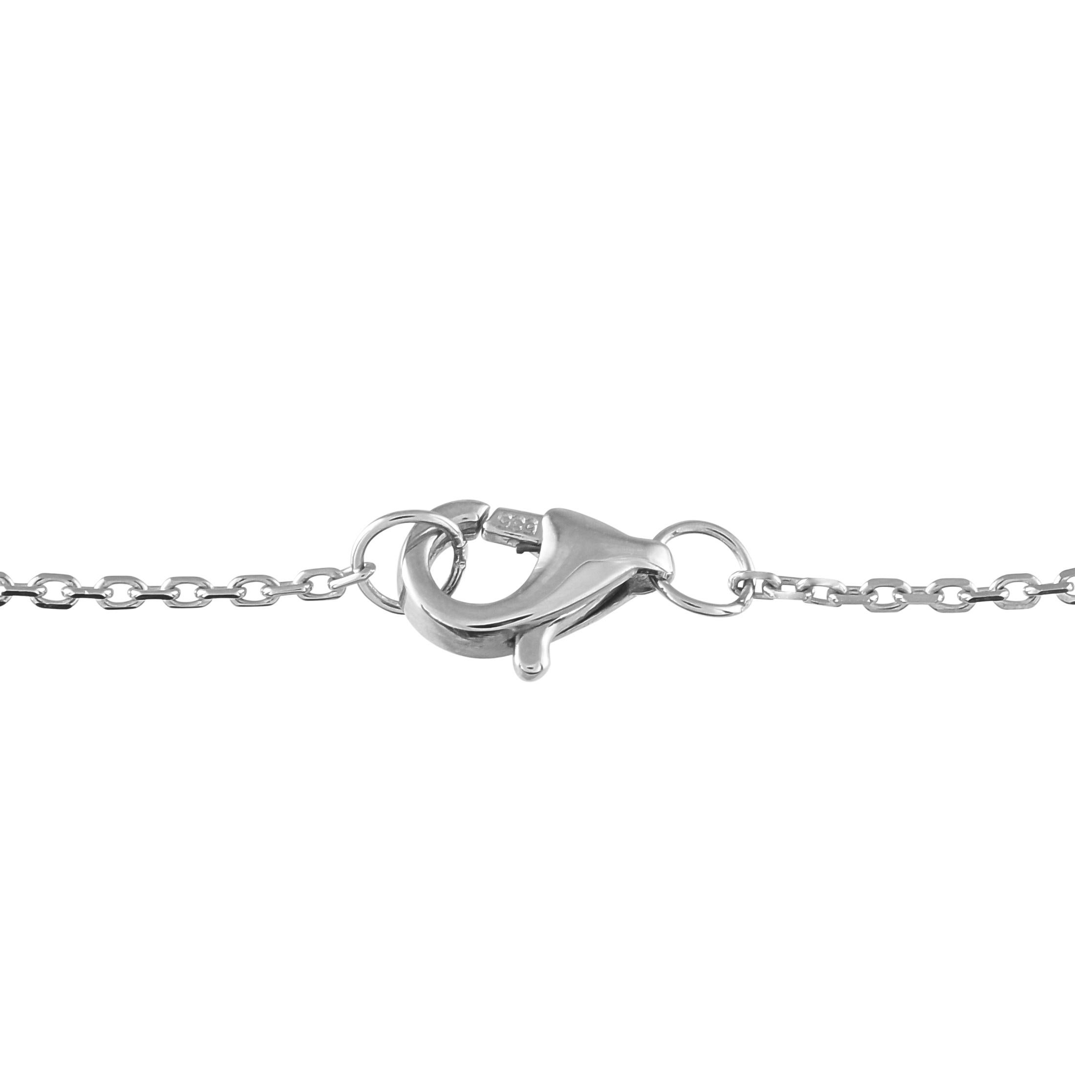 Round Cut 14K White Gold 0.40ct Diamond Station Bracelet For Sale