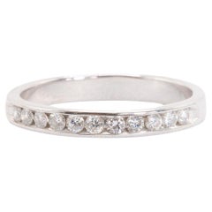 14k White Gold 0.50 Carat Total Diamond Band