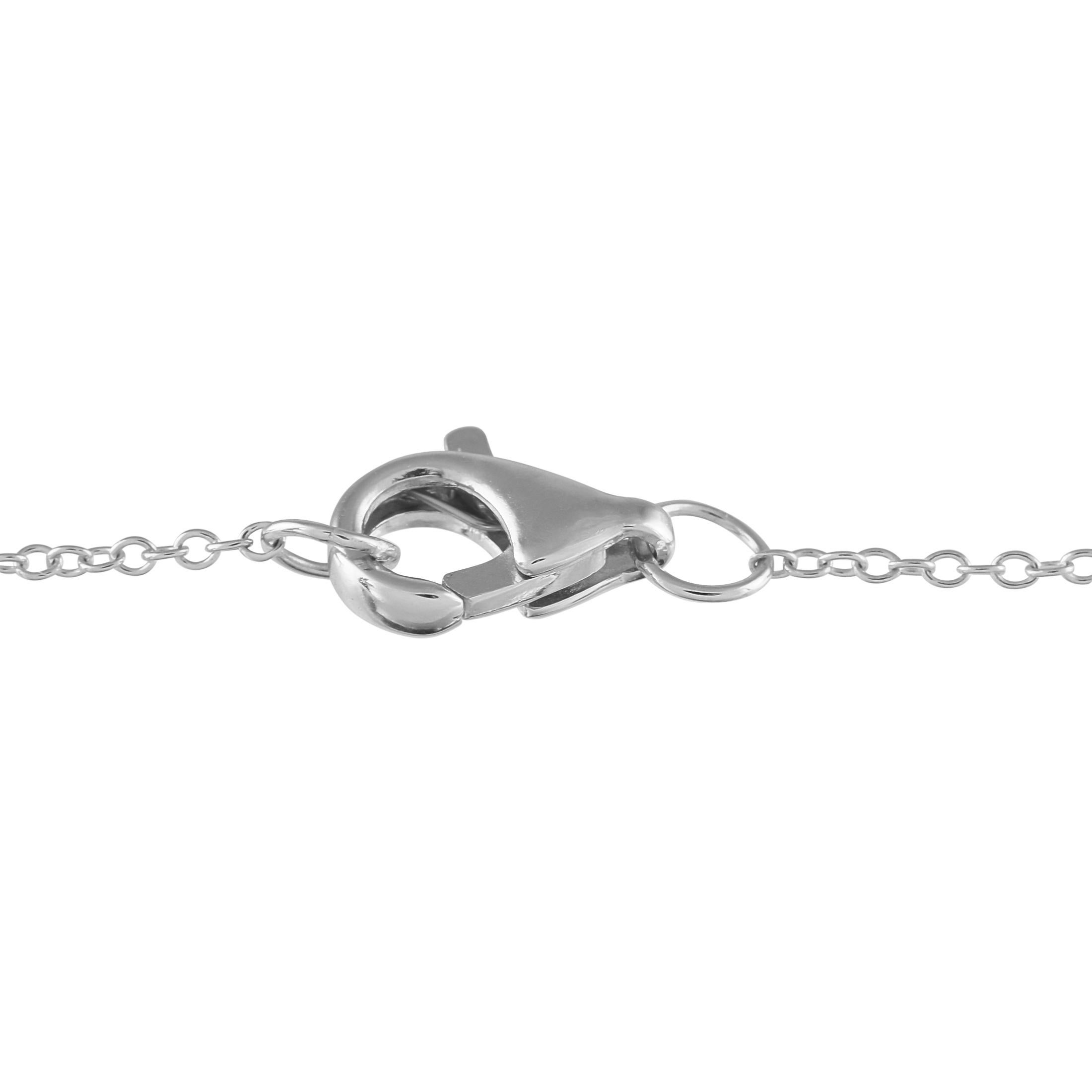 Round Cut 14K White Gold 0.50ct Diamond Star of David Pendant Necklace For Sale