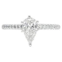 14k White Gold 0.70ct GIA Certified Diamond Engagement Ring