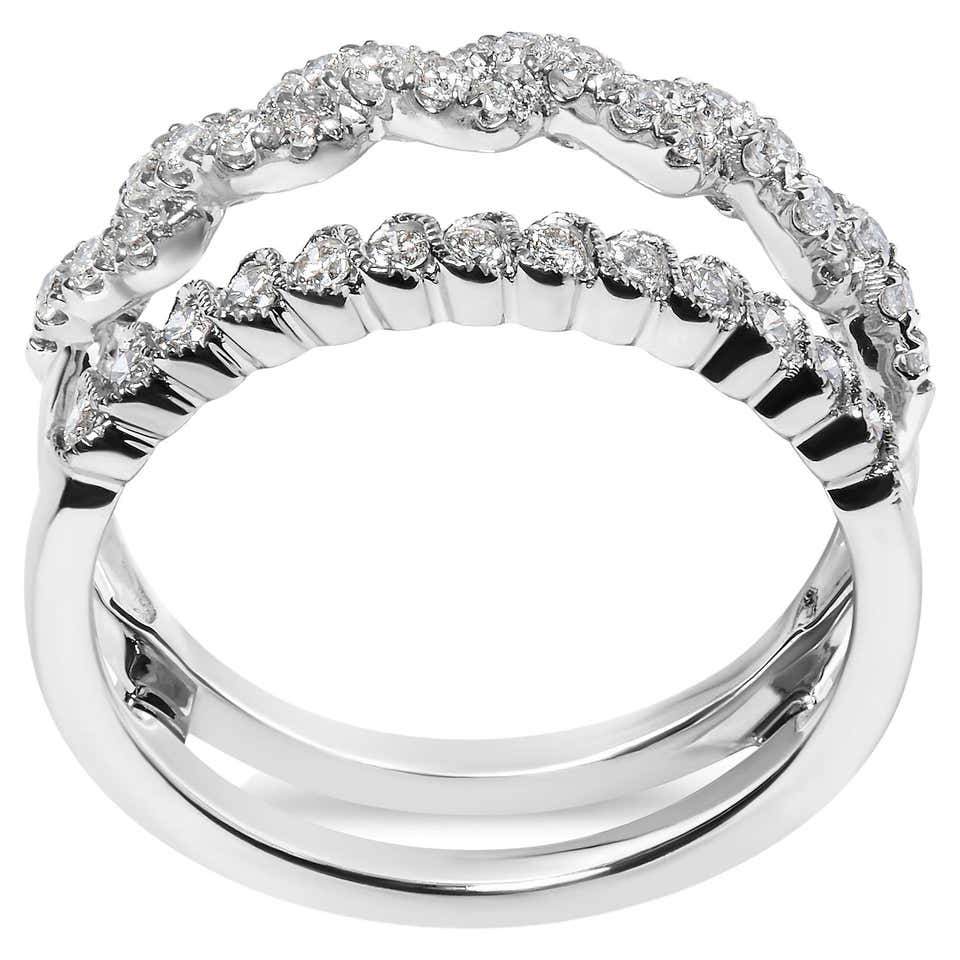 0.36 Carat Vintage Style 14 Karat Yellow Gold Diamond Ring Enhancer ...