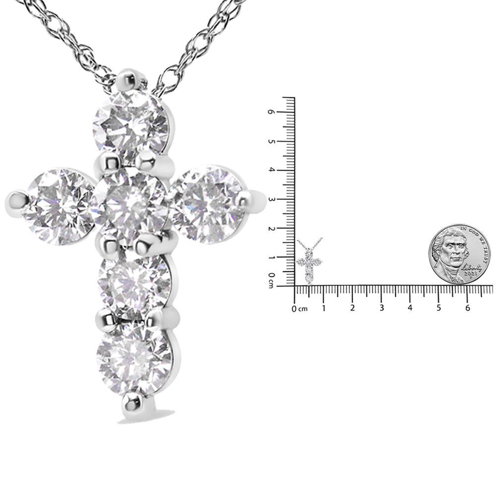 1/2 carat diamond cross pendant