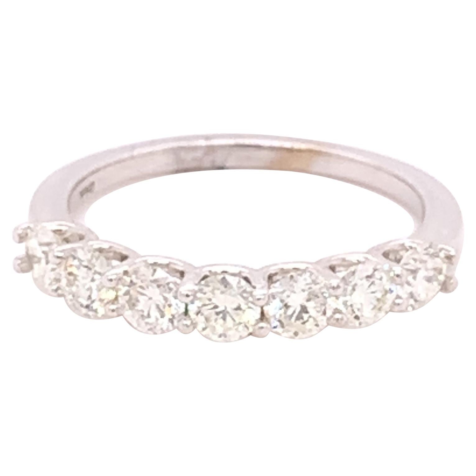 14K White Gold 1 Carat Diamond Band