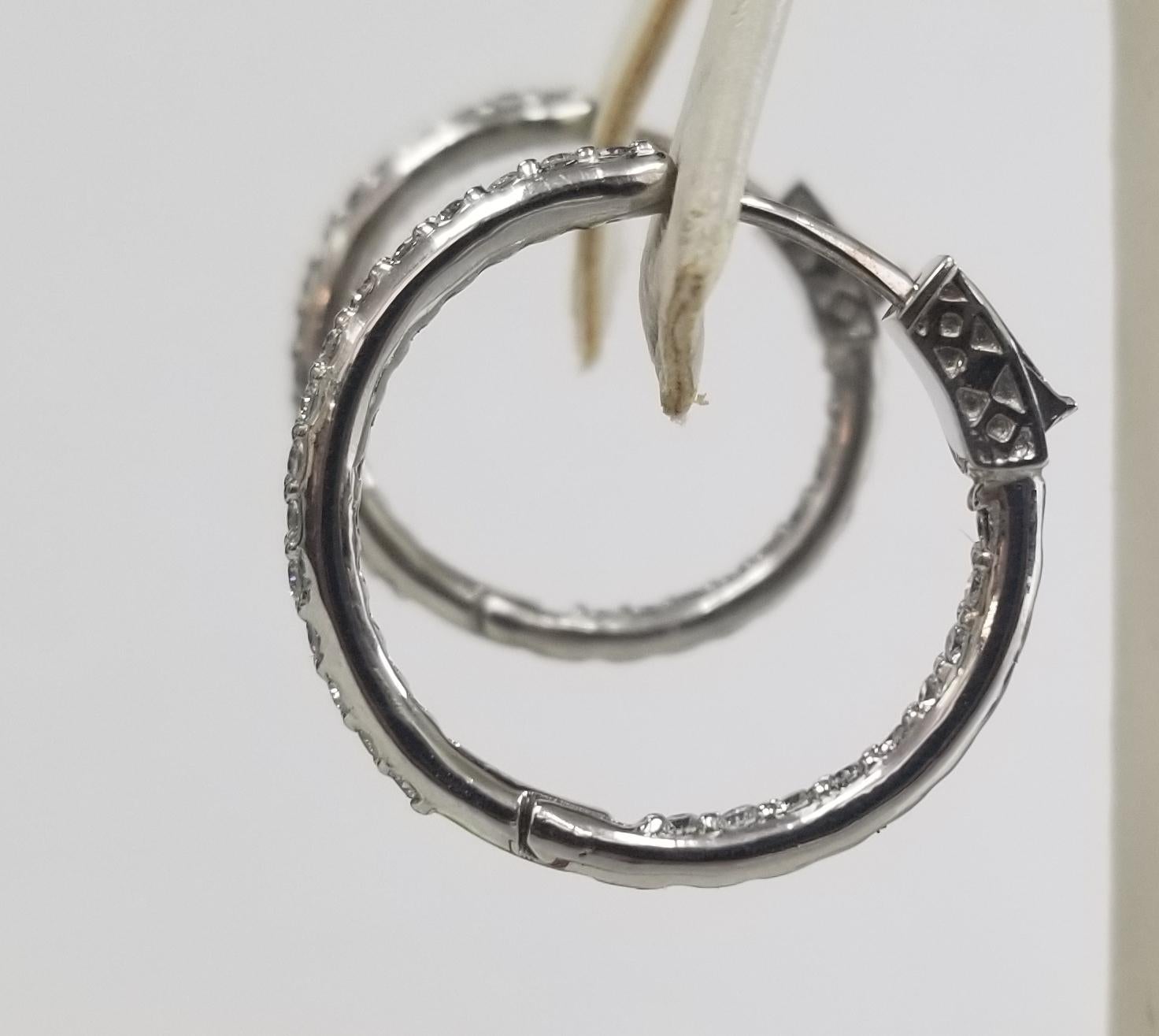 diamond hoop earrings