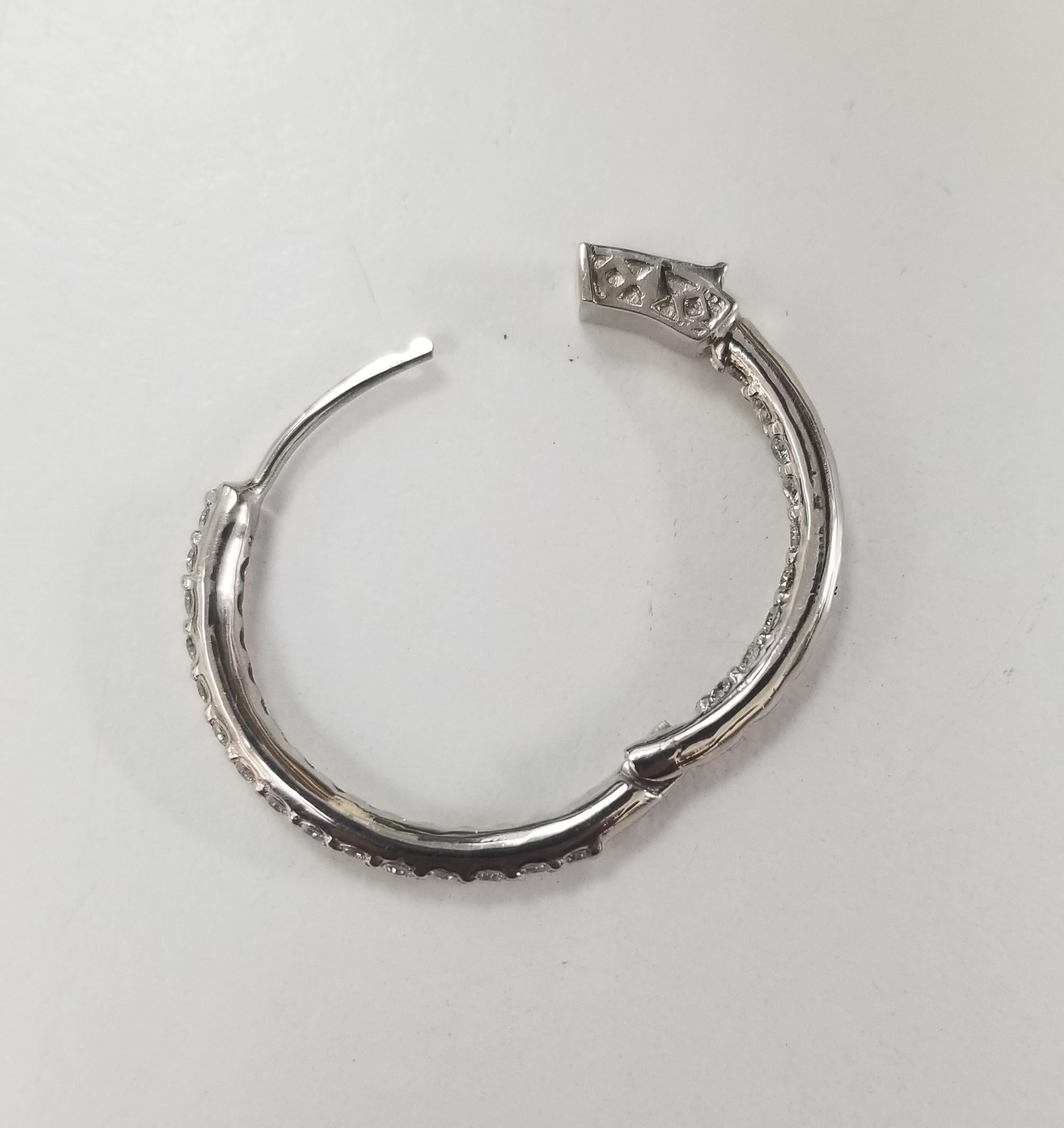 white gold hoop earrings