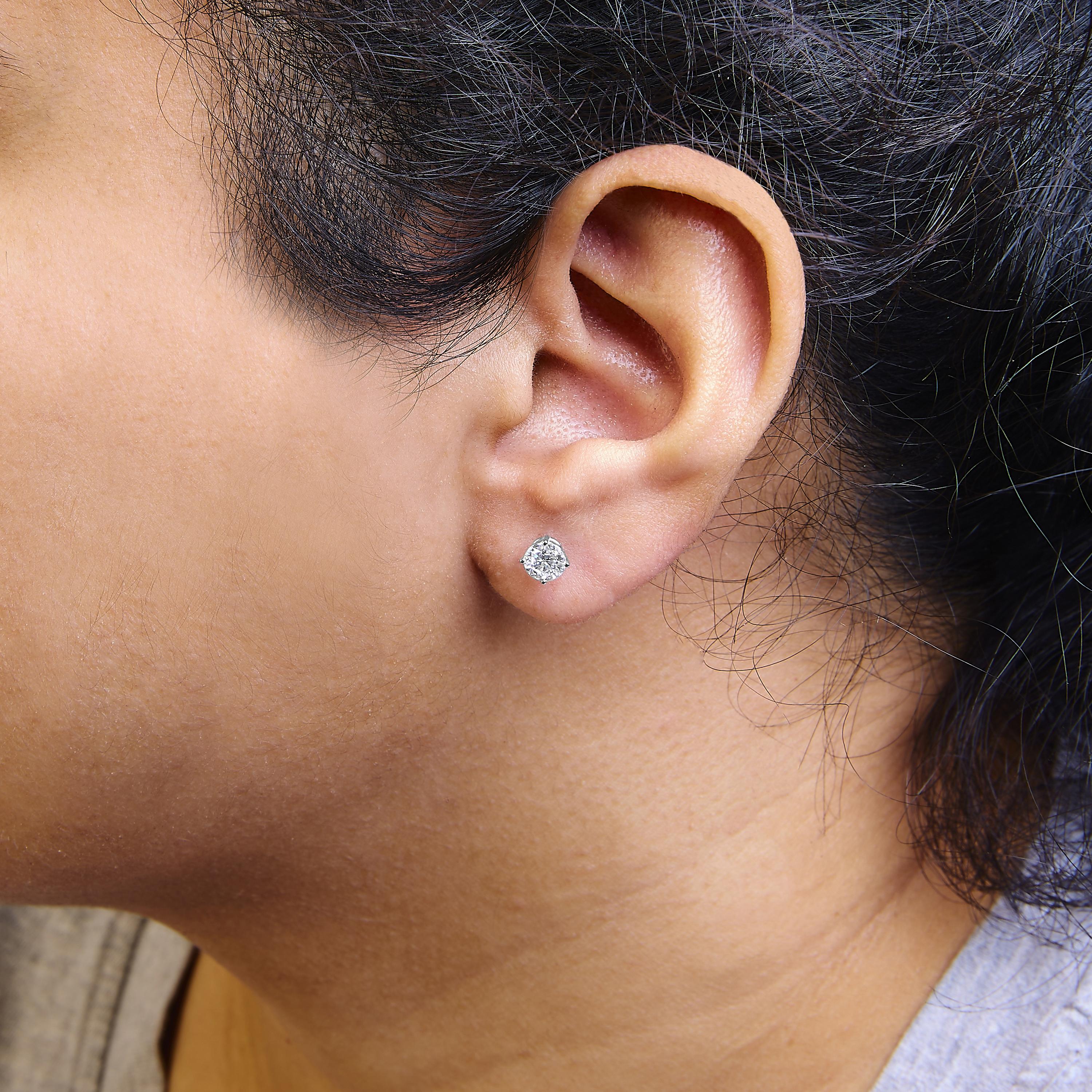 gold earrings with locking backs