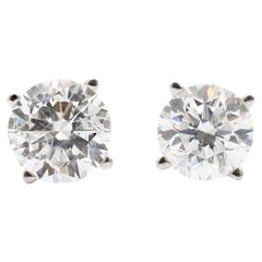 14K White Gold 1.00ct. Diamond Stud Earrings
