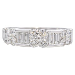 Bandeau en or blanc 14k 1.04tcw diamant
