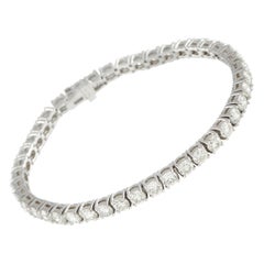 14K White Gold 10.50ct Diamond Tennis Bracelet MF06-111325