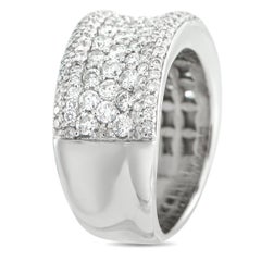 Anello in oro bianco 14K con 1,08 carati di diamanti MF16-022326