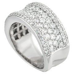 Anello in oro bianco 14K con 1,08 carati di diamanti MF16-022326