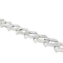 Bracelet en or blanc 14k 11.25ctw Link diamants naturels