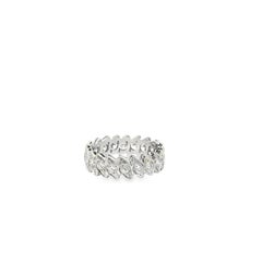 14k White Gold 1.9ctw Marquise Cut Diamond Eternity Ring