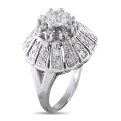 14K Weißgold 1,25ct Diamant Ring MF16-021026