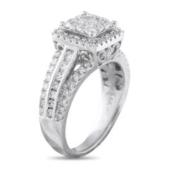 14K White Gold 1.30ct Diamond Ring MF12-011526