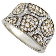 14K White Gold 1.50ct Diamond Cluster Ring