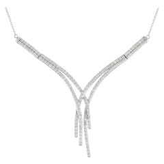 LB Exclusive 14K Weißgold 1,50ct Diamant-Halskette NK4-10168W