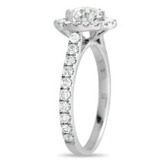 14K White Gold 1.53ct Diamond Halo Ring MF45-031726