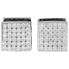 14K Weißgold 1,55 Karat Diamant-Ohrringe MF04-012324