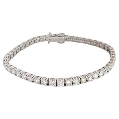 Bracelet tennis en or blanc 14 carats avec diamants de 16 5/8 carats