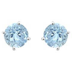 14k White Gold 1.60 Carats Aquamarine Earring, Style#TS1336AQE 21112/2