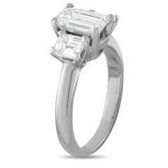 14K White Gold 1.63ct Diamond Three-Stone Ring MF31-070126