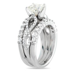 14K Weißgold 1,69ct Diamant Ring MF12-031726