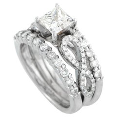 14K Weißgold 1,69ct Diamant Ring MF12-031726