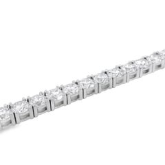 14k White Gold 17.25ctw Natural Diamond Tennis Bracelet