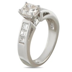 Anillo de oro blanco de 14 quilates con un diamante de 1,72 ct MF28-070226