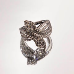 14k White Gold 1.79 cts Diamond Ring
