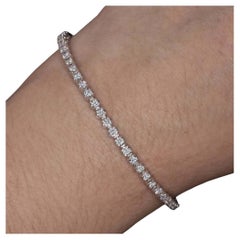 Bracciale tennis con diamanti in oro bianco 14K da 1,84 carati G-H SI1-SI2