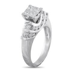 14K White Gold 1.84ct Diamond Ring MF10-011626