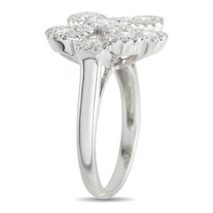 Anello in oro bianco 14K con diamante da 1,89 carati MF37-030326