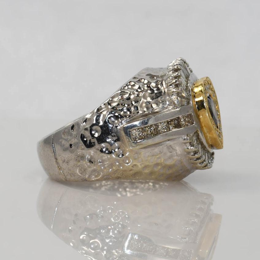 gold rolex heart ring